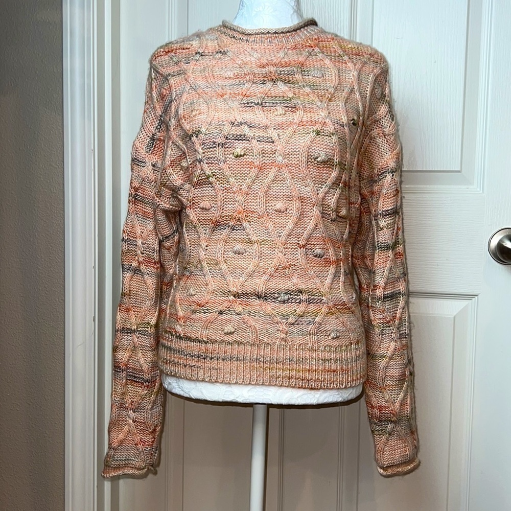 Universal Thread Cable Knit Marbled Space Dye Tie… - image 5